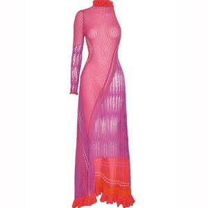 Absolutely beautiful Bianca Maxi dressing Fuscia from Roberta Einer! Vibrant!